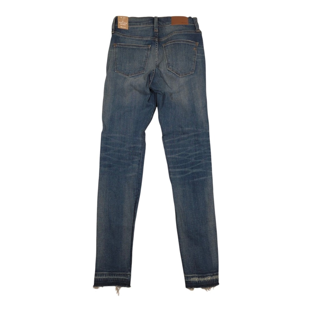 New Madewell 9" High Rise Skinny Denim Jeans 26 York Wash - Picture 3 of 10